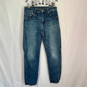 FLAW American Eagle NEXT Level Flex Men's Distressed Jeans 32x32 Blue Denim